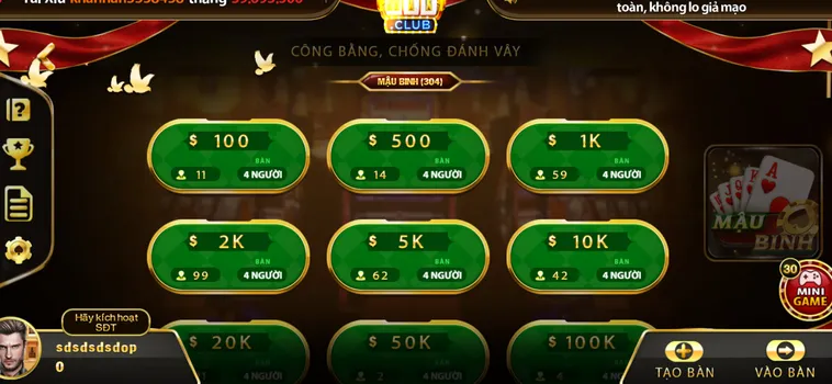 Trải Nghiệm Siêu Phẩm Mậu Binh Tại HitClub Thắng Lớn Với Chiến Thuật Đỉnh Cao