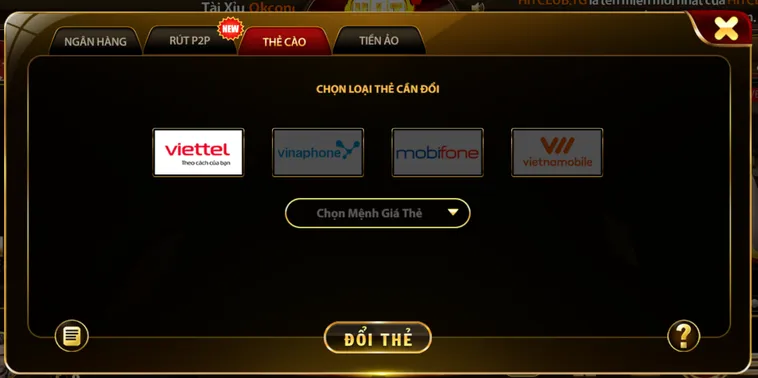 Rút tiền thẻ cào an toàn tiện lợi nhanh chóng.