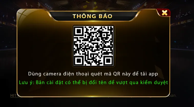 Quét mã tải app - trải nghiệm Hitclub đỉnh cao trên di động.